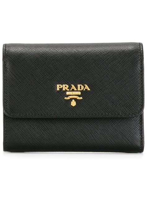 prada trifold womens wallet|Prada black wallet price.